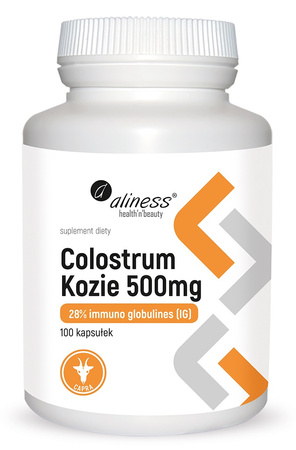 Colostrum Kozie 500 mg, 100 kaps. - Aliness