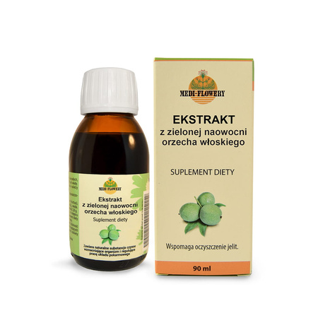 Ekstrakt z zielonej naowocni orzecha włoskiego, 90 ml - Medi-Flowery
