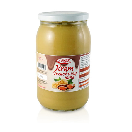 Krem Orzechowy 100%, 900 g - Agnex