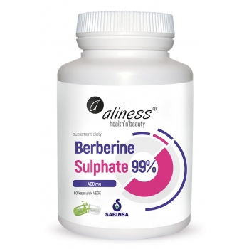 Aliness Berberine Sulphate 99% 400 mg 60 kapsułek vege