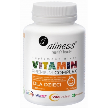 Aliness Premium Vitamin Complex dla dzieci 120 tabletek do ssania